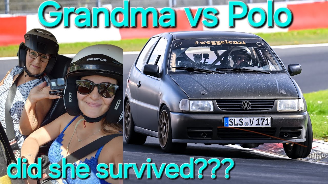 Grandma vs Nürburgring Nordschleife first lap in her life Polo 6n1 GTI 120PS BTG