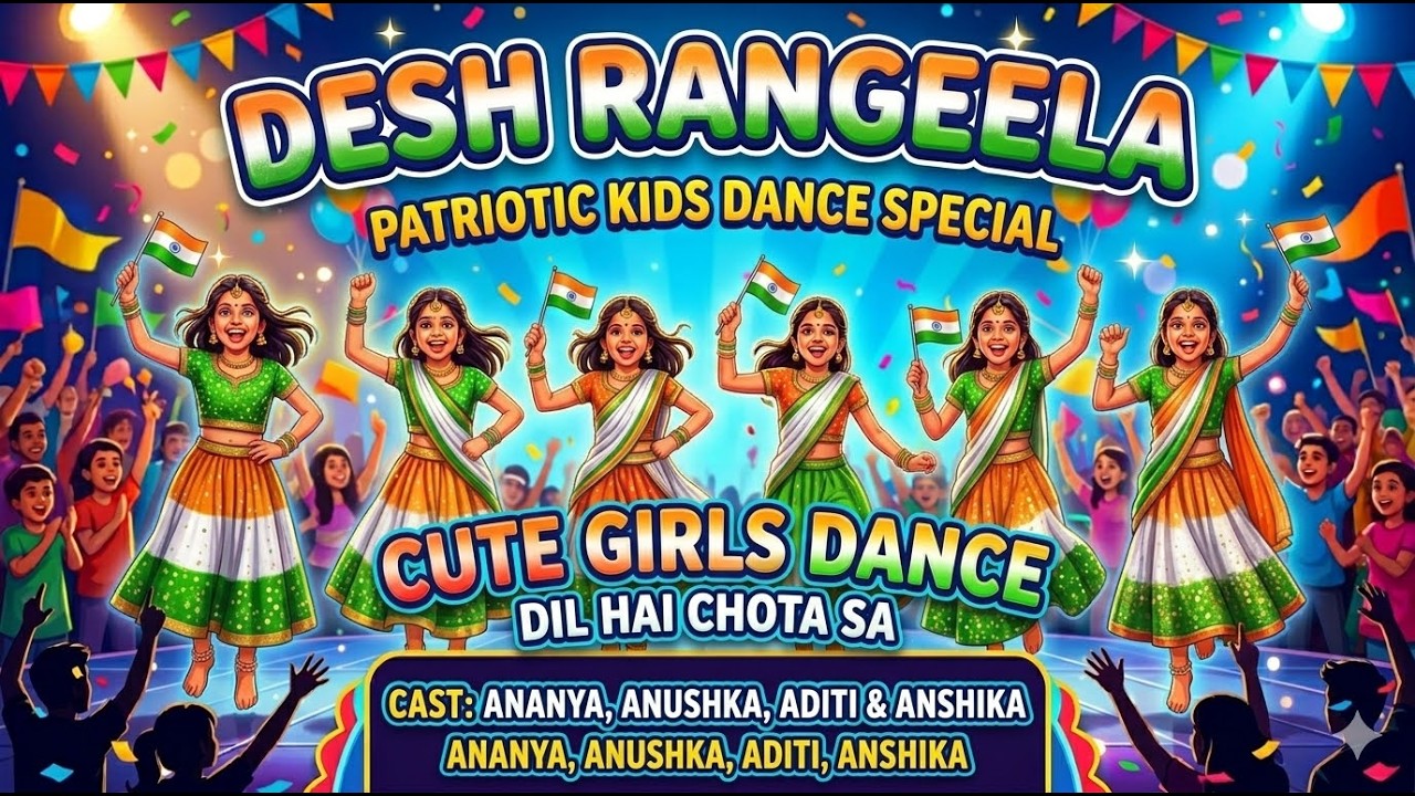 Desh Rangeela | Independence Day Special | Kids Dance Performance | Ananya, Anushka, Aditi & Anshika