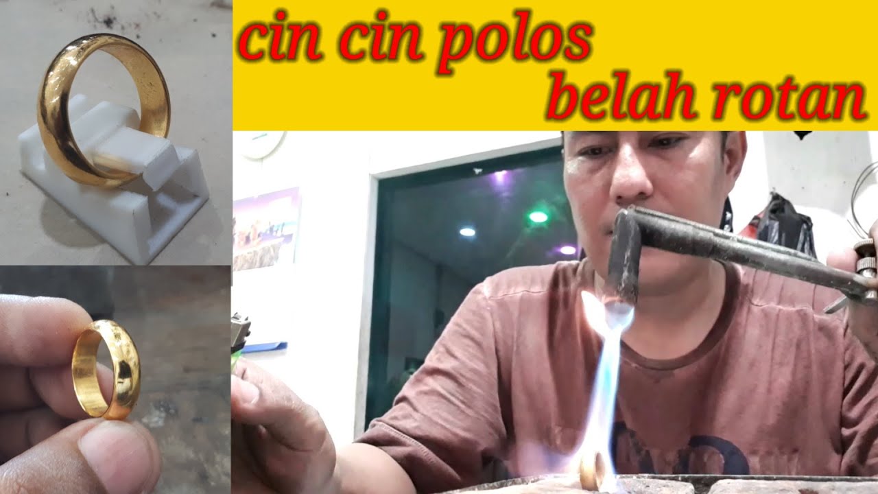 Cin cin polos belah rotan