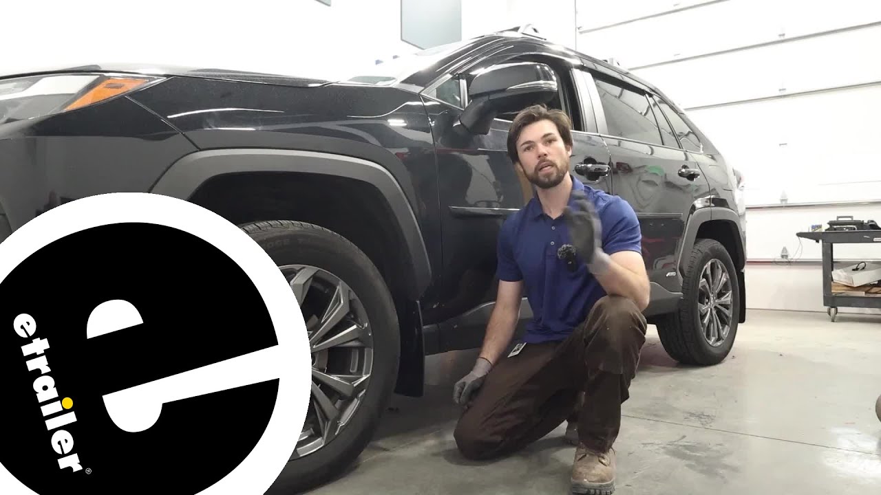 etrailer | How to Install the WeatherTech Front and Rear Mud Flaps - 2023 Toyota RAV4