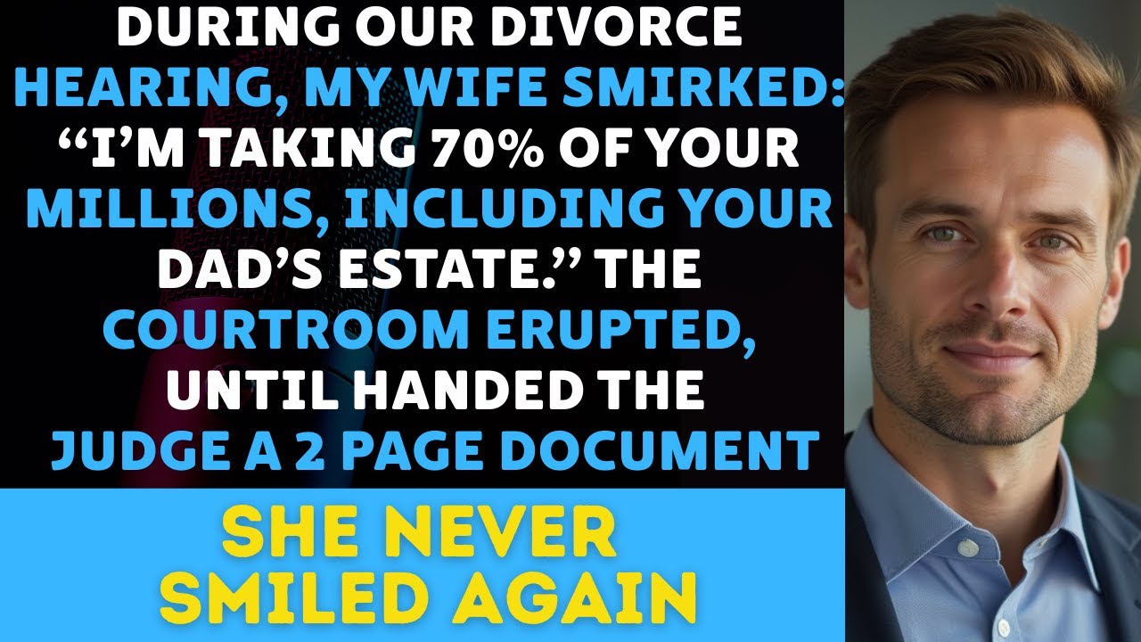 My Wife Tried To Take 70% Of My Wealth — The Judge Read Two Pages And Laughed