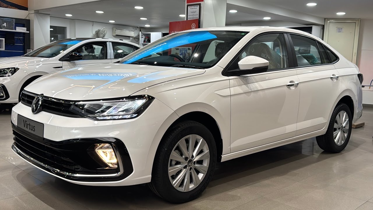 New UPDATED 2025 Volkswagen Virtus Highline Plus AT ❤️ Rs 14.97L (New Variant) | White Colour Review