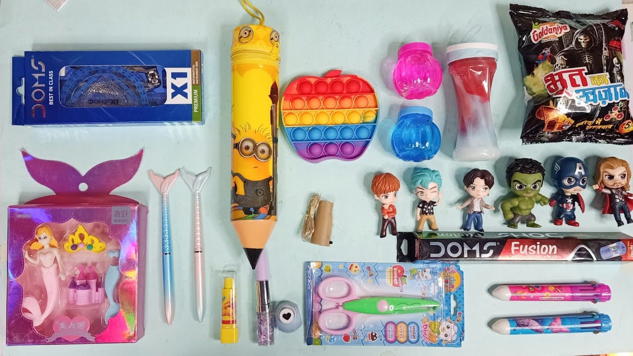 Ultimate Collection of Avengers Toys, Erasers, Sharpeners, Pencil, Pens, slime, Pencil Box 😱😍