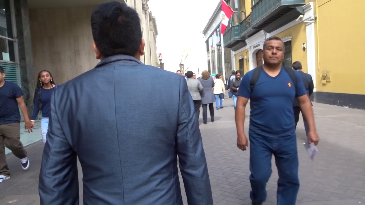 Walking in Lima, Peru - center of the city