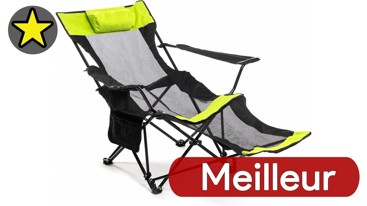 🏆 TOP 3 MEILLEUR CHAISE DE CAMPING AVEC REPOSE PIED 2025