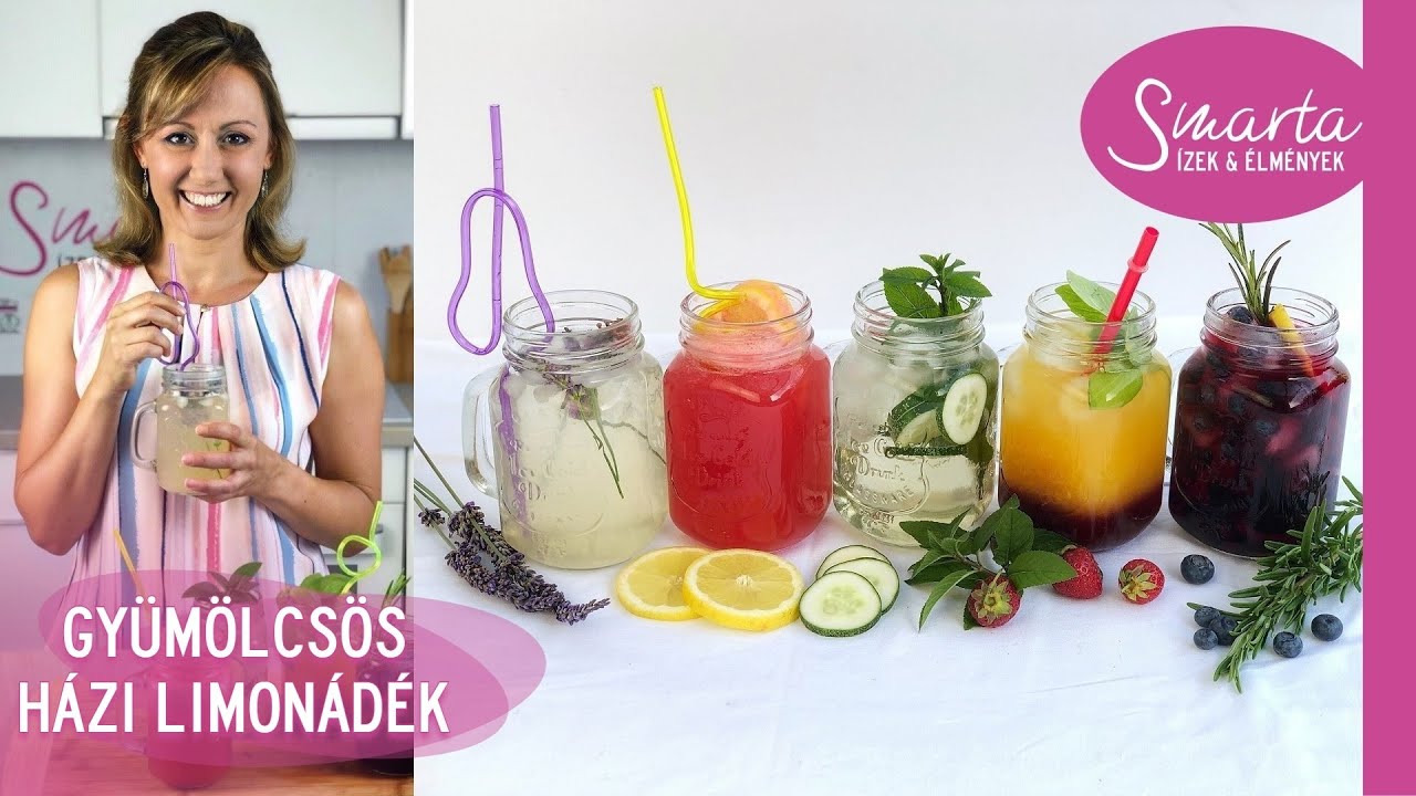 5 gyümölcsös házi limonádé