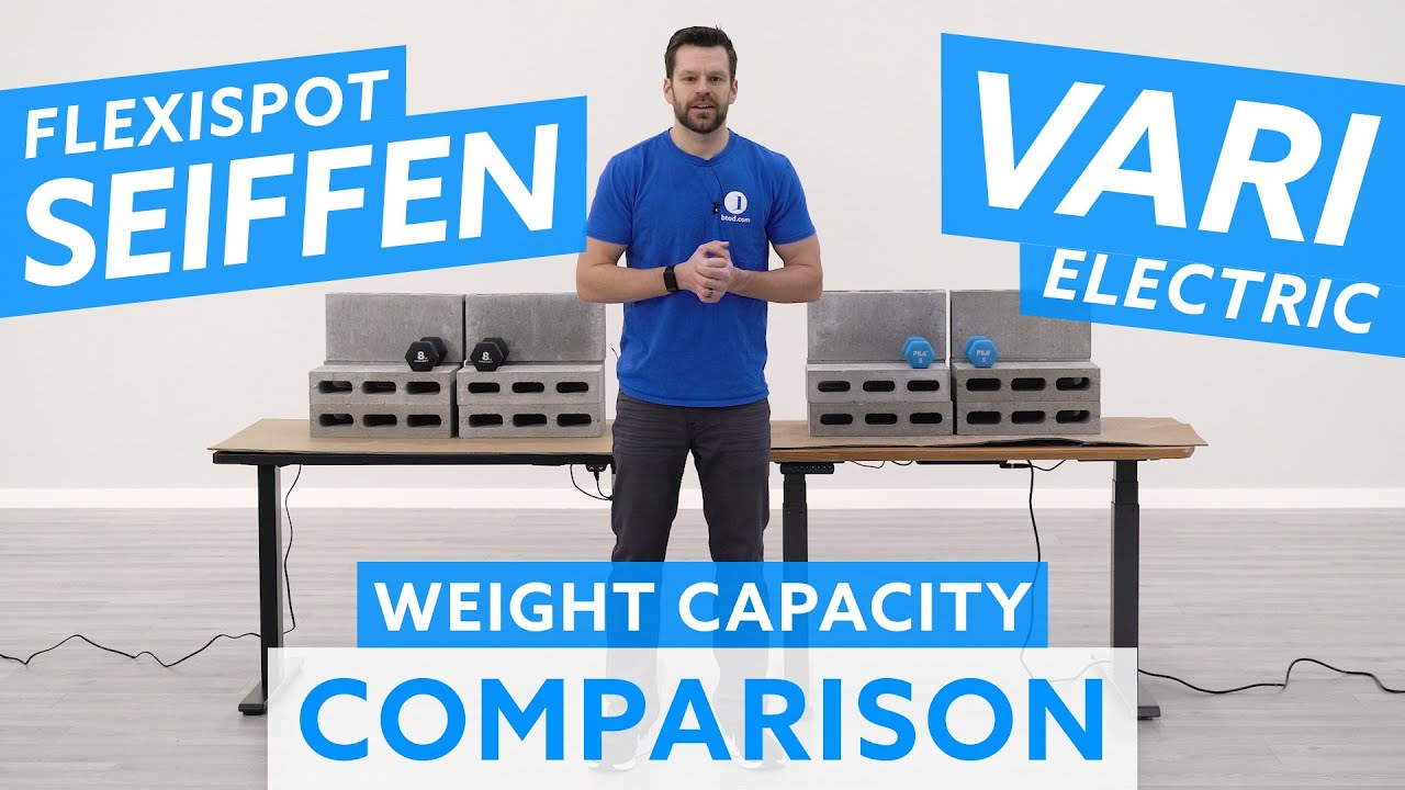 Flexispot EC1 Seiffen vs. Vari Electric Standing Desk Weight Capacity Comparison