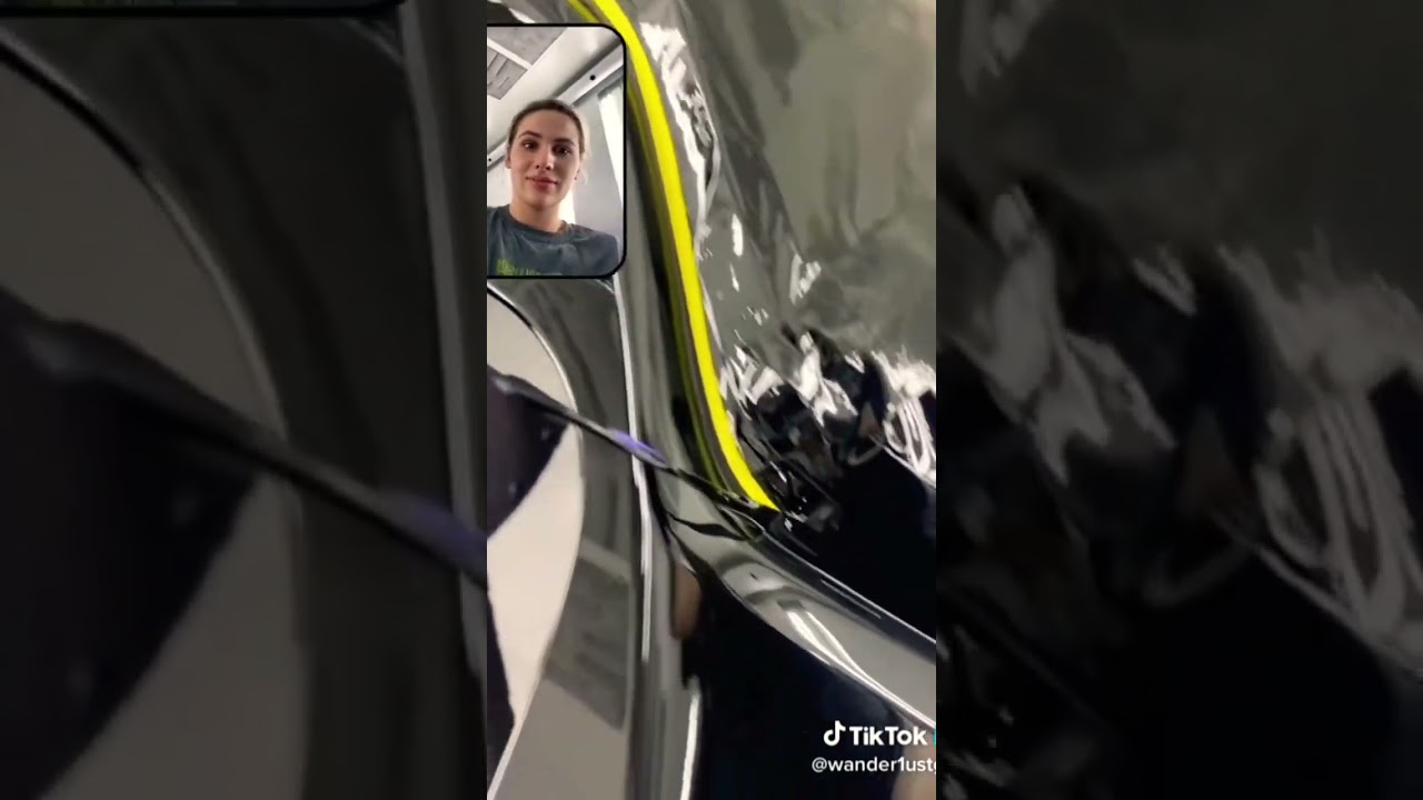 Removing fine line tape on new bumper 