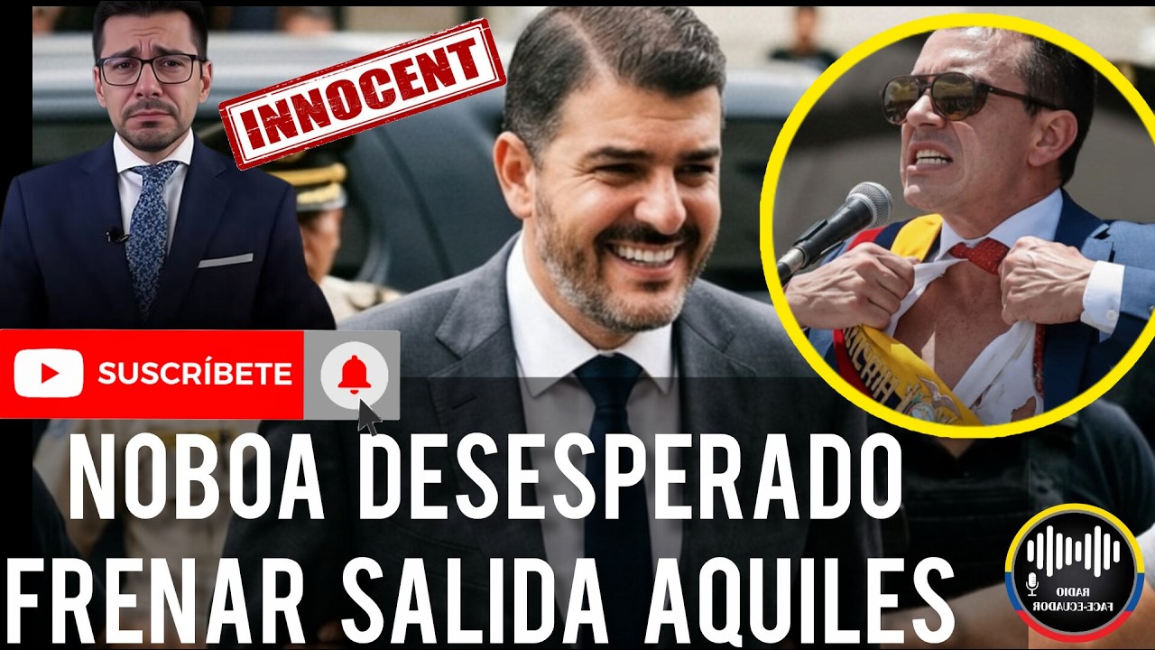 NOBOA ESTÁ DESESPERADO POR FRENAR LA SALIDA DE PRISIÓN DE AQUILES ÁLVAREZ NOTICIAS ECUADOR RFE TV