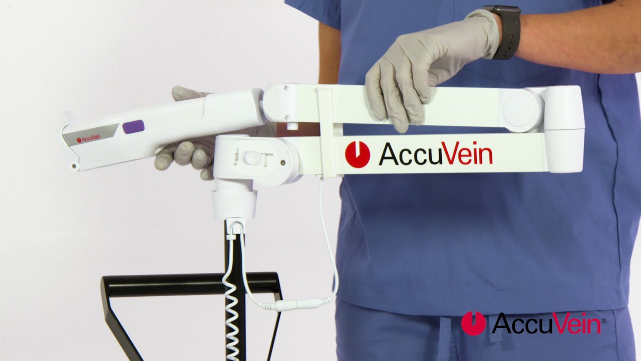 AccuVein Hands Free: the HF570 Extended Reach Powered Wheeled Stand