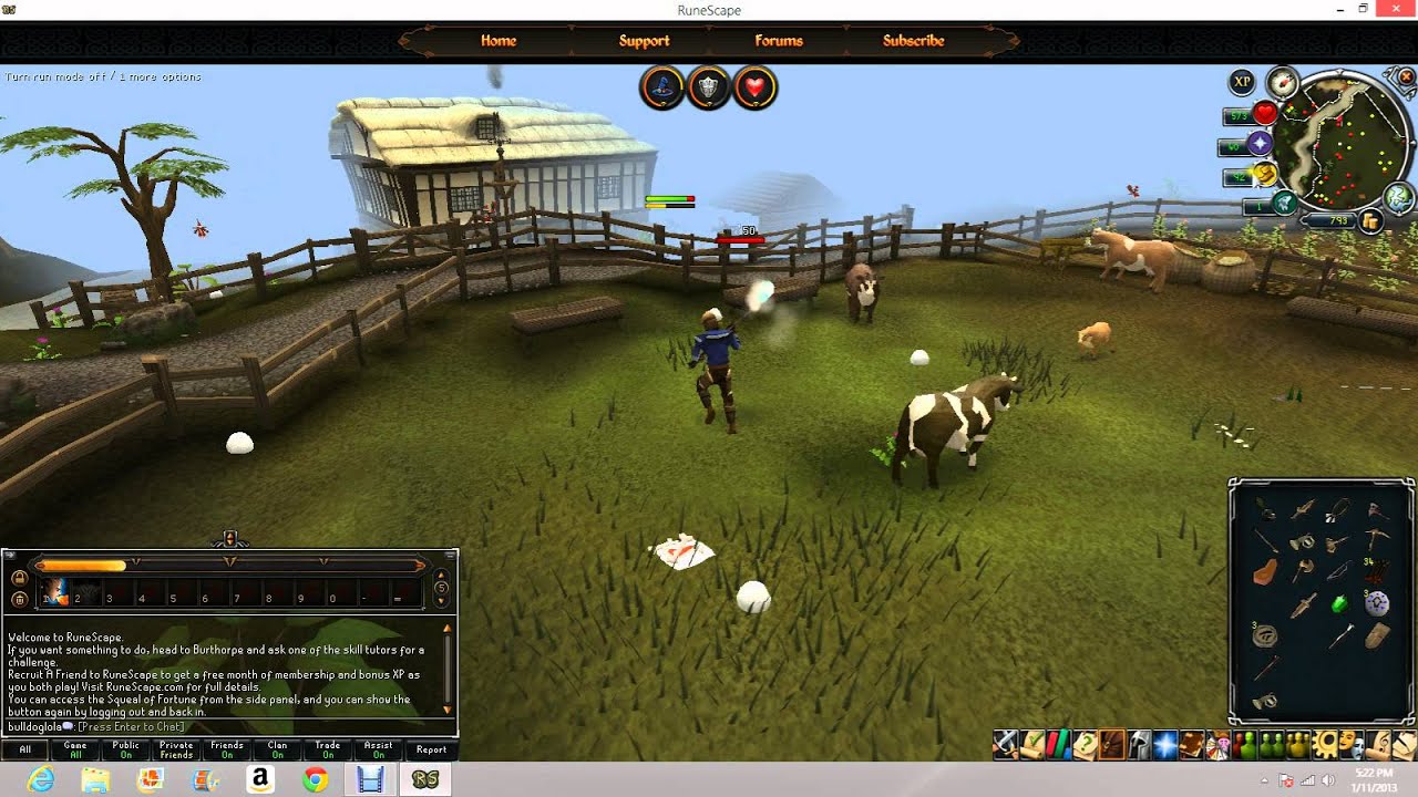 Runescape cow boost