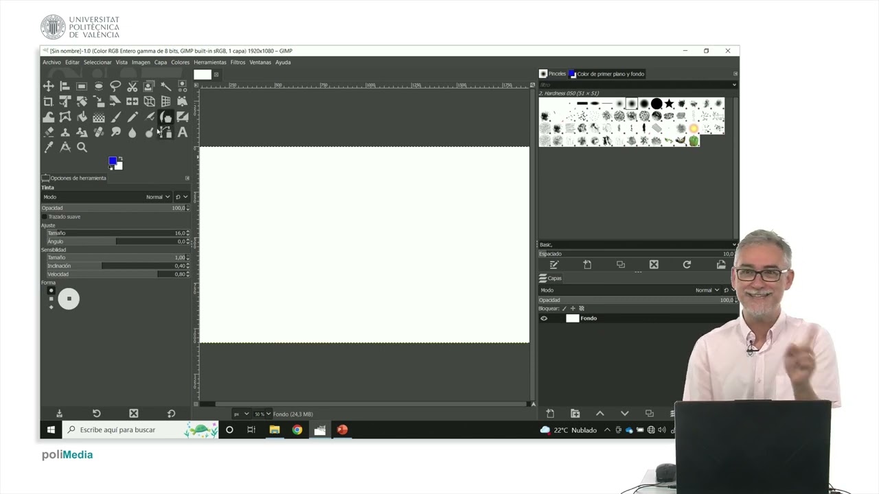 GIMP: Pinceles | 8/32 | UPV