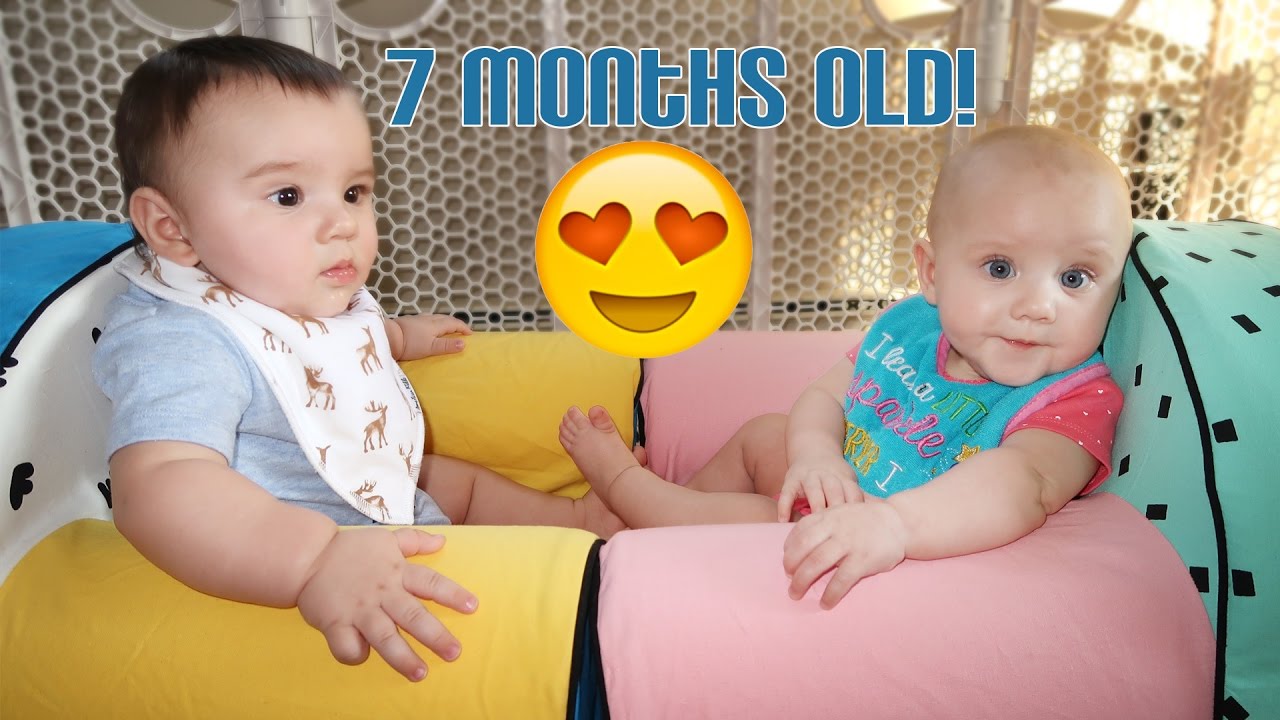 7 Months Old | Twins talking and laughing