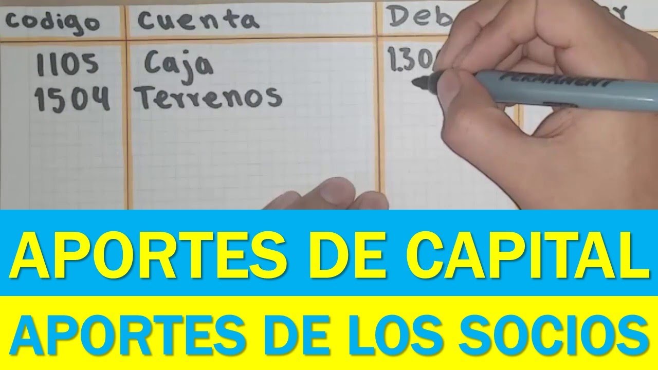 Como contabilizar aportes de capital