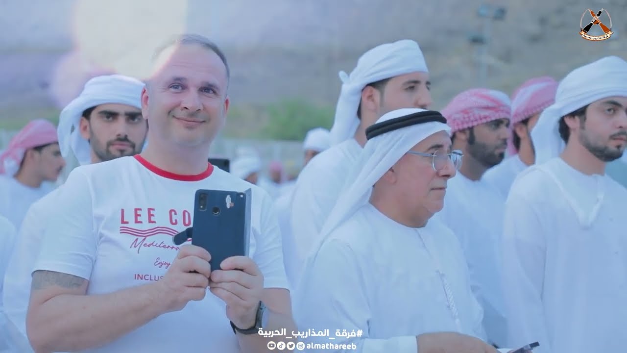 شلة مهداة في حفل زفاف الشاعر عبدالله حمدان الكعبي | فرقة المذاريب الحربية