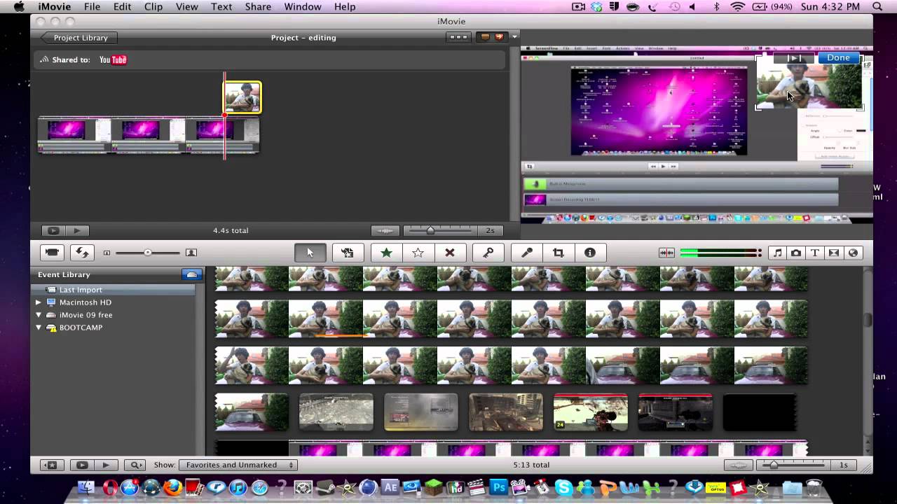 iMovie 11 - How to add Picture in Picture Tutorial