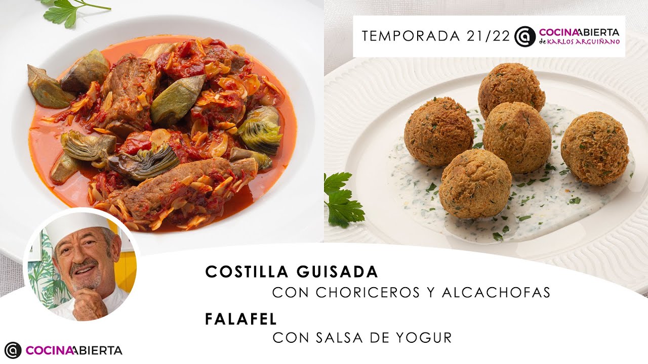 FALAFEL con salsa de yogur y COSTILLA GUISADA ¡Opciones rápidas! 🤤Cocina Abierta de Karlos Arguiñano