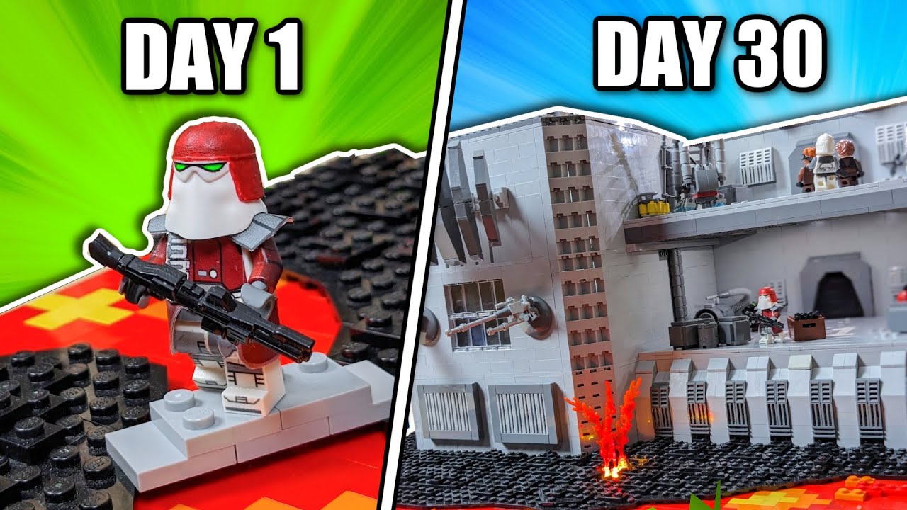 I Challenged Famous LEGO YouTubers To A 30 Day Clone Base Competition!