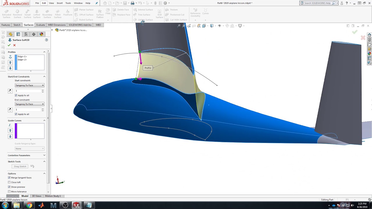 Wing to Fuselage Blending