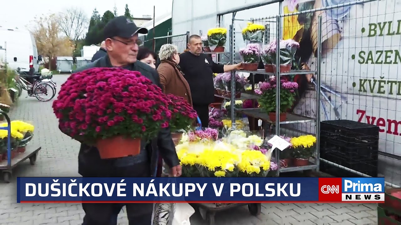 Češi nakupují na Dušičky v Polsku: Květiny i svíčky jsou za hranicemi až o třetinu levnější