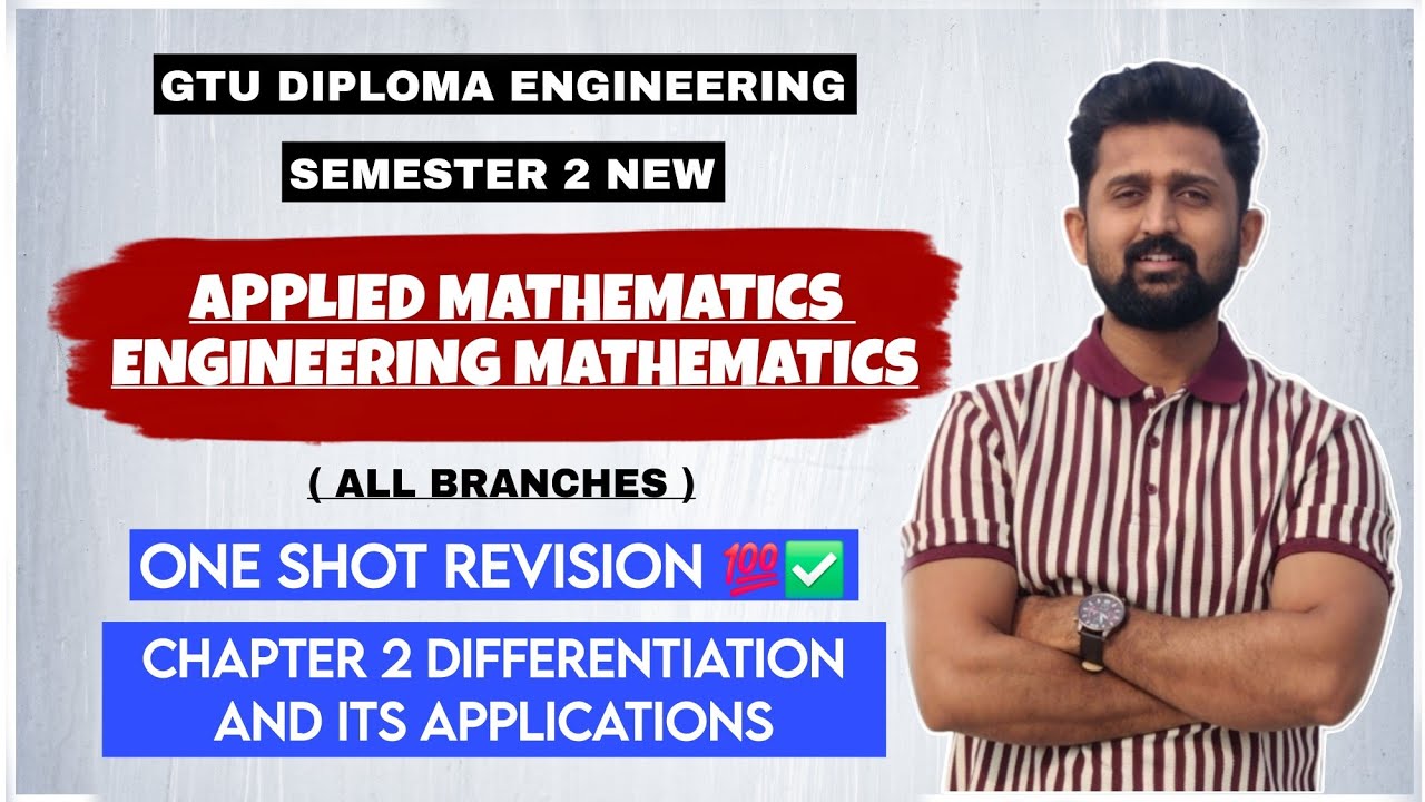APPLIED AND ENGINEERING MATHEMATICS CHAPTER 2 ONE SHOT REVISION | DIFFERENTIATION IMP | MATHS 2
