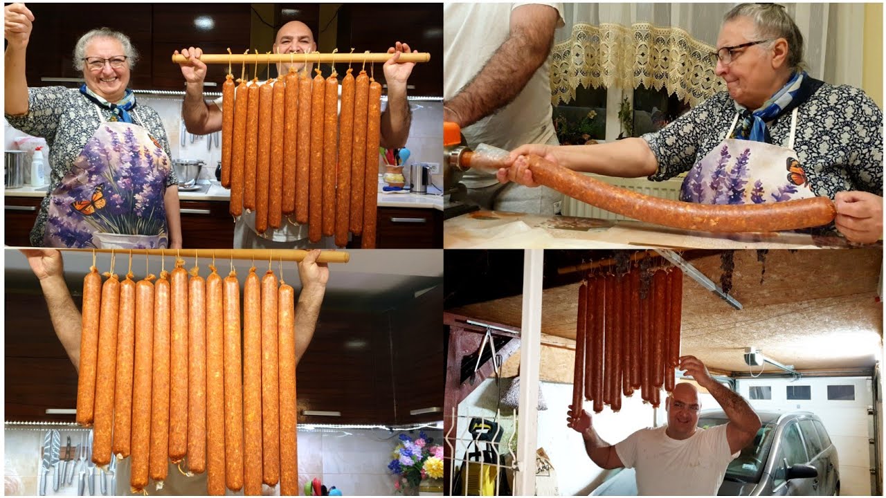 Salam de Nădlac( salam crud-uscat )rețetă fără chimicale de la Bunica din Arad ❤️❤️