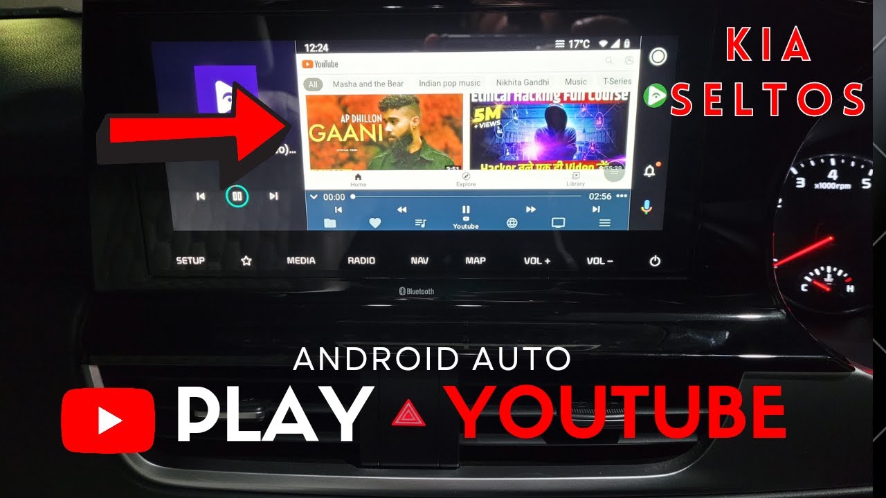 Play YouTube in Any Car using Android Auto | KIA Seltos | Sonet | Creta