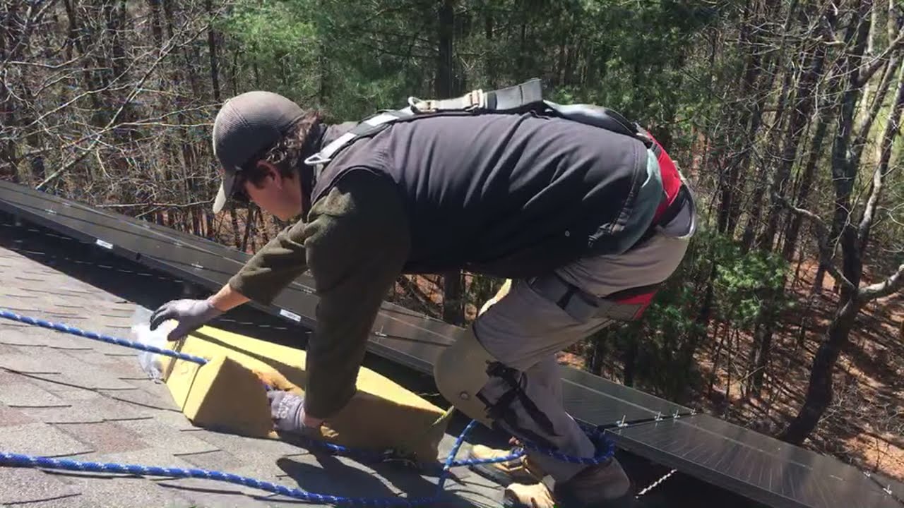 Solar Installer:  Fall protection is always worth it