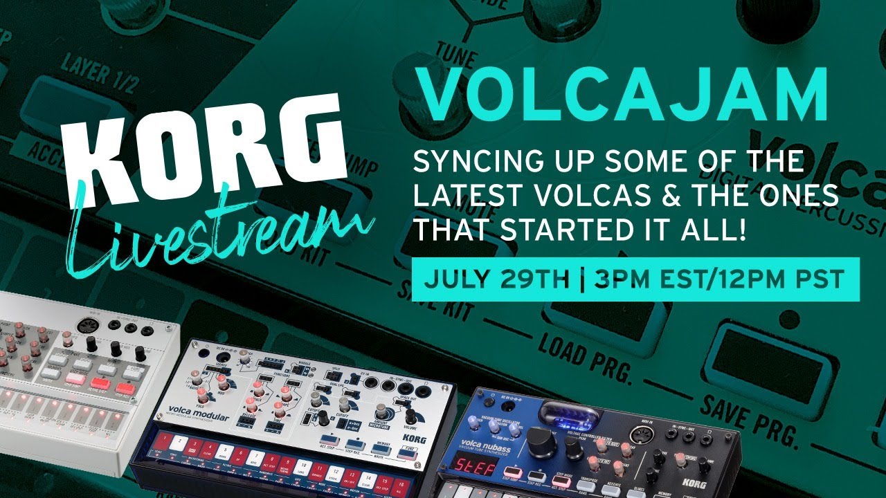 Korg Livestream -volcaJAM