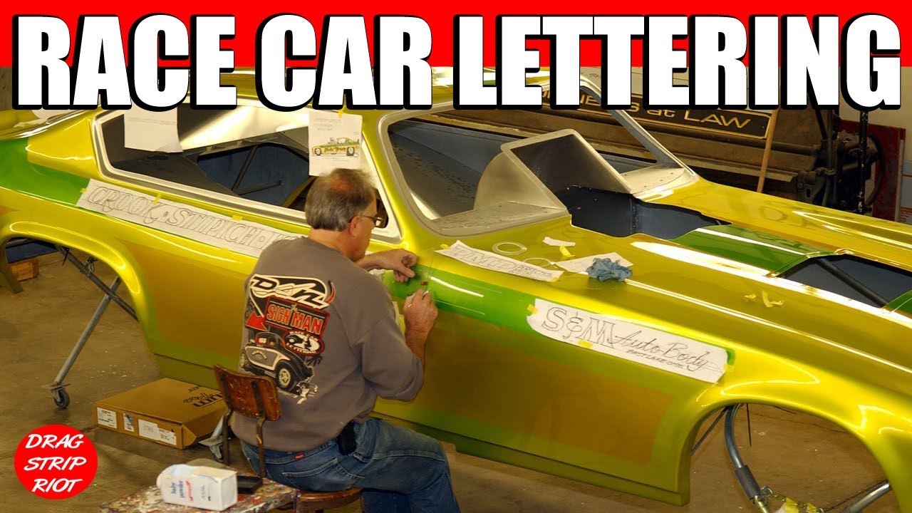 Funny Car Hand Lettering Drag Racing Vega