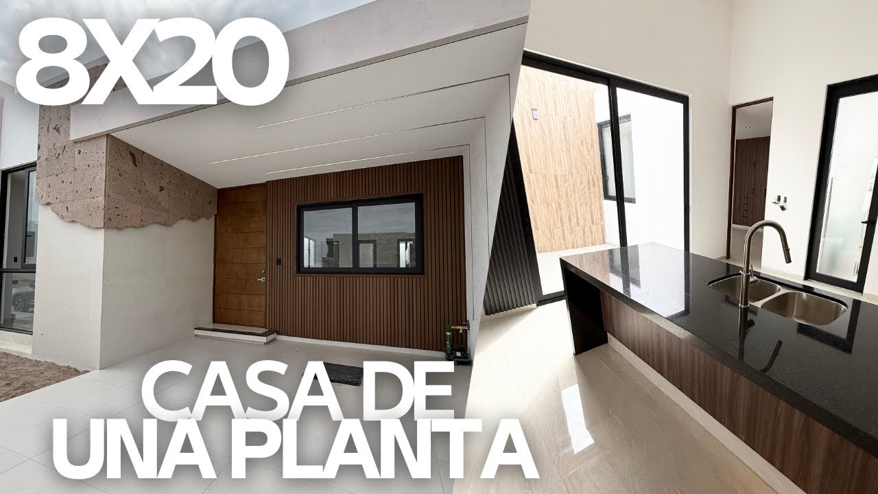 3 RECÁMARAS | La Mejor Distribución en una casa de una planta | Práctica y Funcional