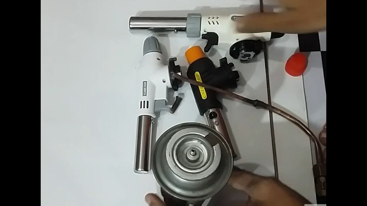Flame gas welding Torch and butane