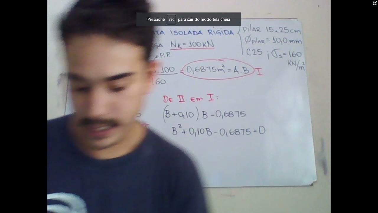 Funda&ccedil;&otilde;es   Exemplo 1   Determina&ccedil;&atilde;o das dimens&otilde;es de uma sapata isolada r&iacute;gida