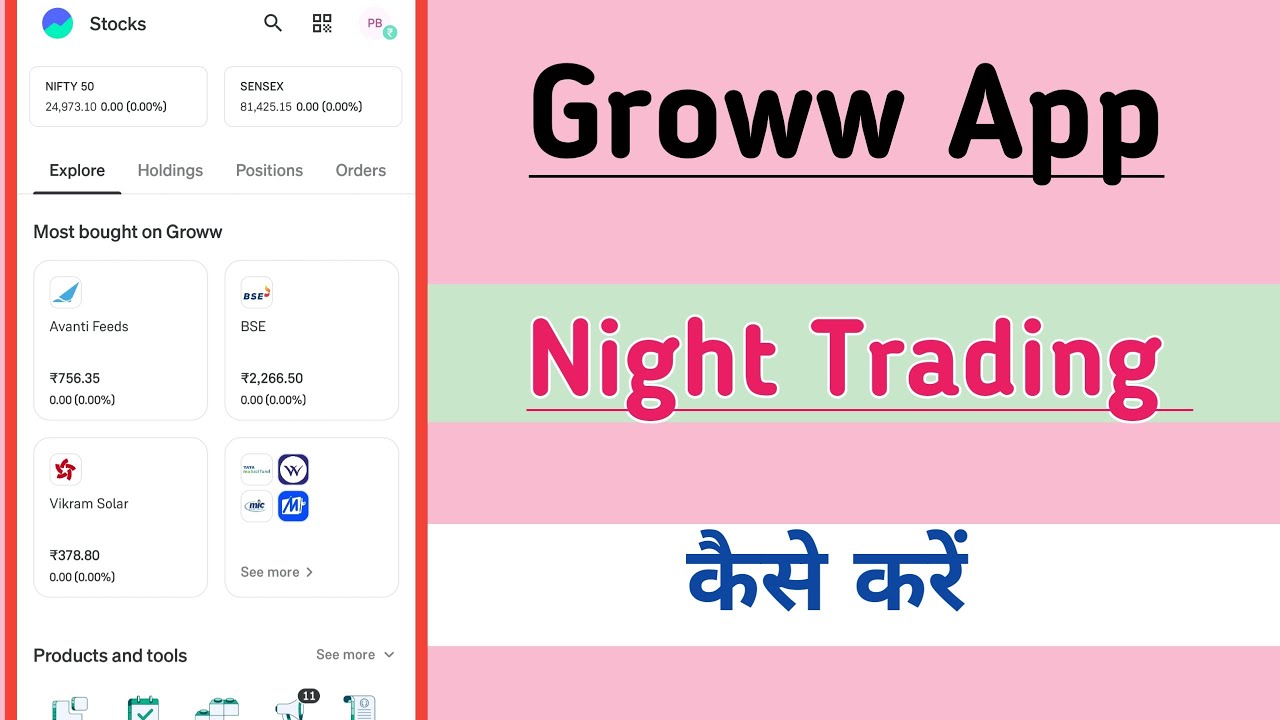 How to do Night Trading in Groww App