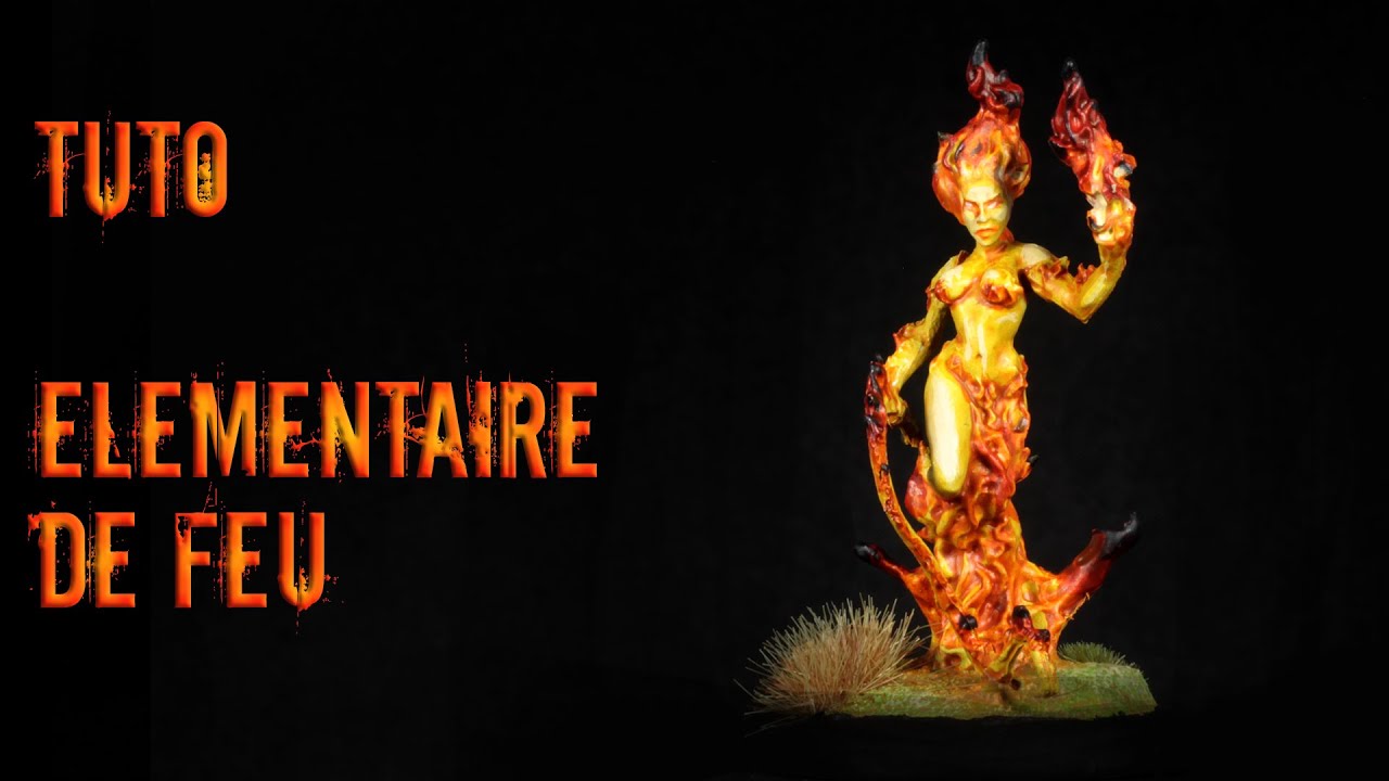 Tuto Figurines -  Peindre du Feu