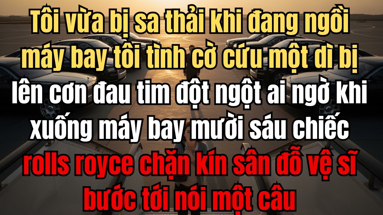 Tôi vừa bị sa thải khi đang ngồi máy bay tôi tình cờ cứu một dì bị lên cơn đau tim đột ngột ai ngờ