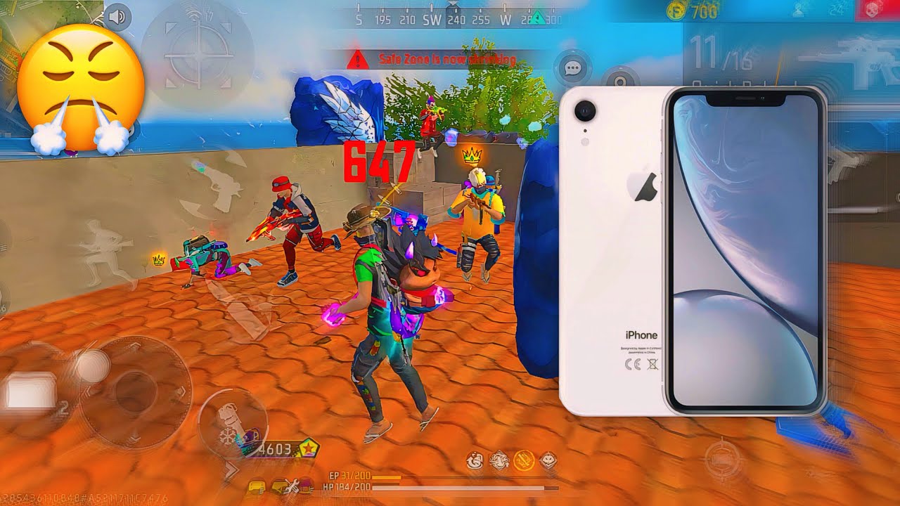 Solo vs Squad 🤯 Full Gameplay ♥️ iphone xr 📲