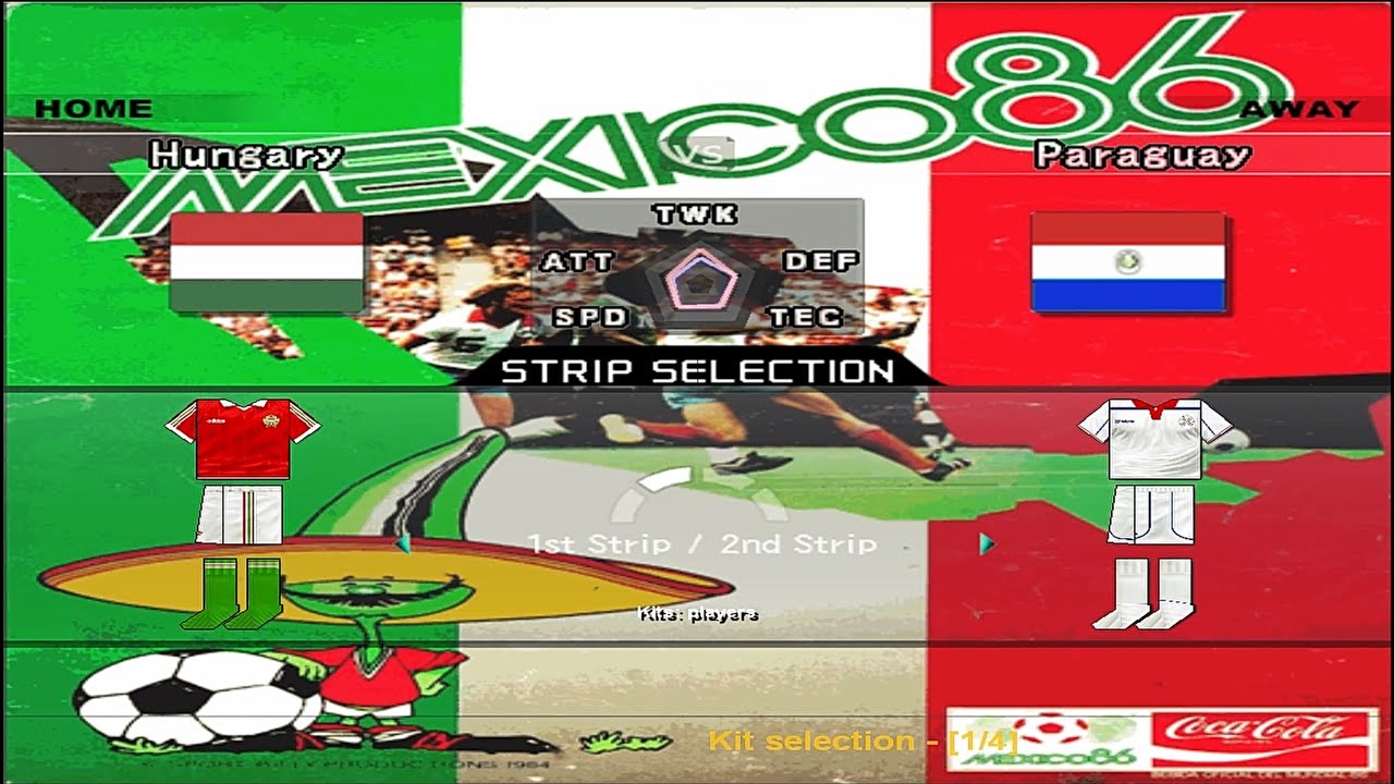 [pes6][1986 FIFA WorldCup Mexico] Hungary (Round of 16)