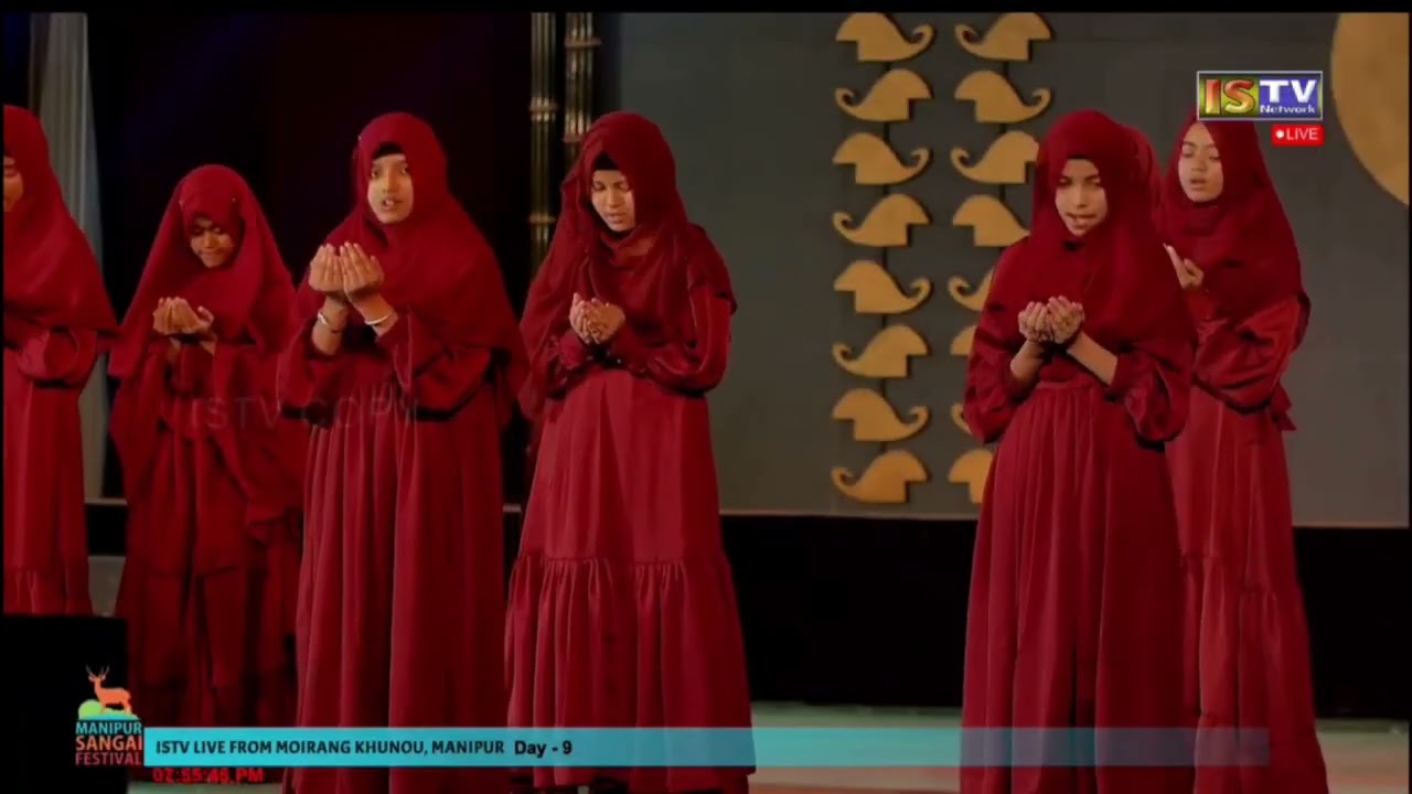 MANIPUR CREATIVE SCHOOL IMPHAL | MOIRANG KHUNOU | DAY - 9 | SANGAI Festival 2022 | GIRLS MCS NAZM