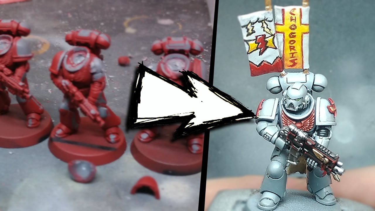 Converting BLOOD ANGELS into WHITE SCARS.