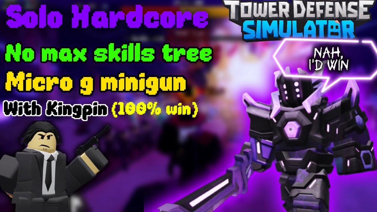 Solo hardcore triumph with kingpin on Wretched Front(Tablet user)|| TDS || Roblox 