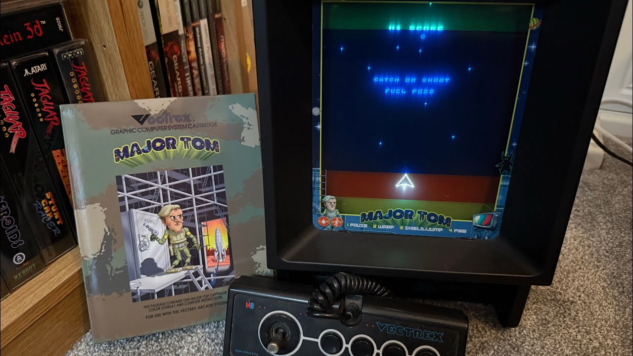 Major Tom — новая игра Vectrex в 2025 году