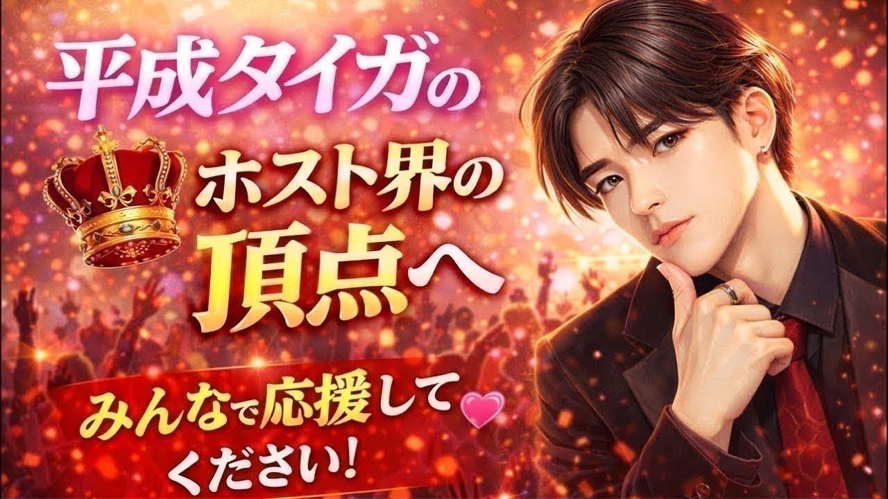 平成タイガの挑戦ホスト界の頂点へ🐯❤️‍🔥