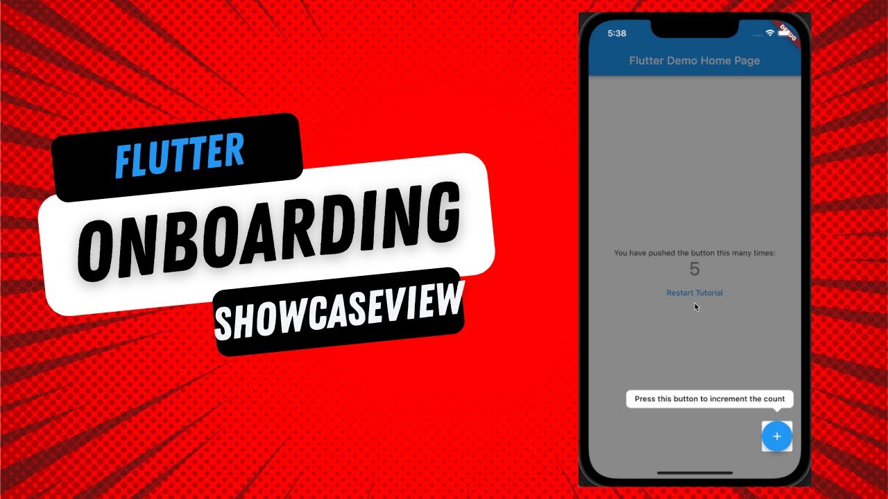 Flutter Onboarding using ShowCaseView