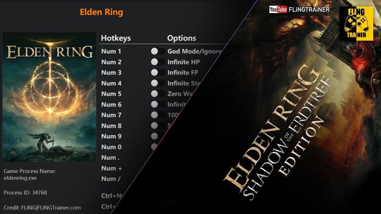 Elden Ring Shadow of the Erdtree Trainer - FLiNG | FLiNGTRAiNER