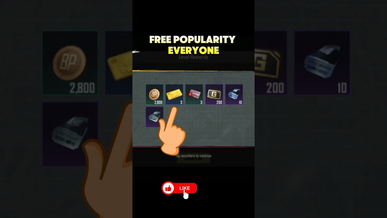 Free Popularity And Free Rewards For Everyone / PUBG Mobile Free Rewards / PUBG /