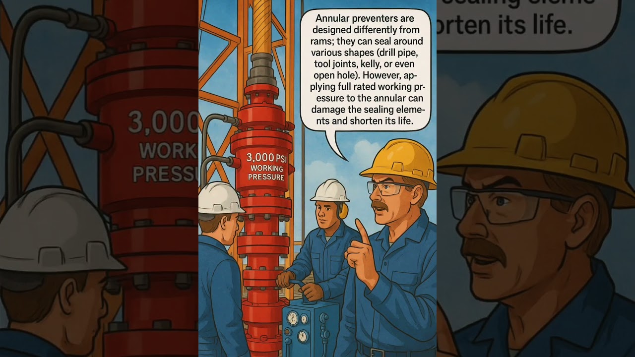 Annular Preventer Pressure Limits Q33 #drillinghse  #offshore #iwcf #wellcontrol