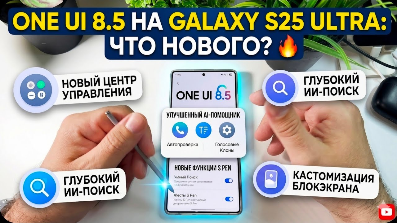 One ui 8.5 на Samsung galaxy s25 ultra 