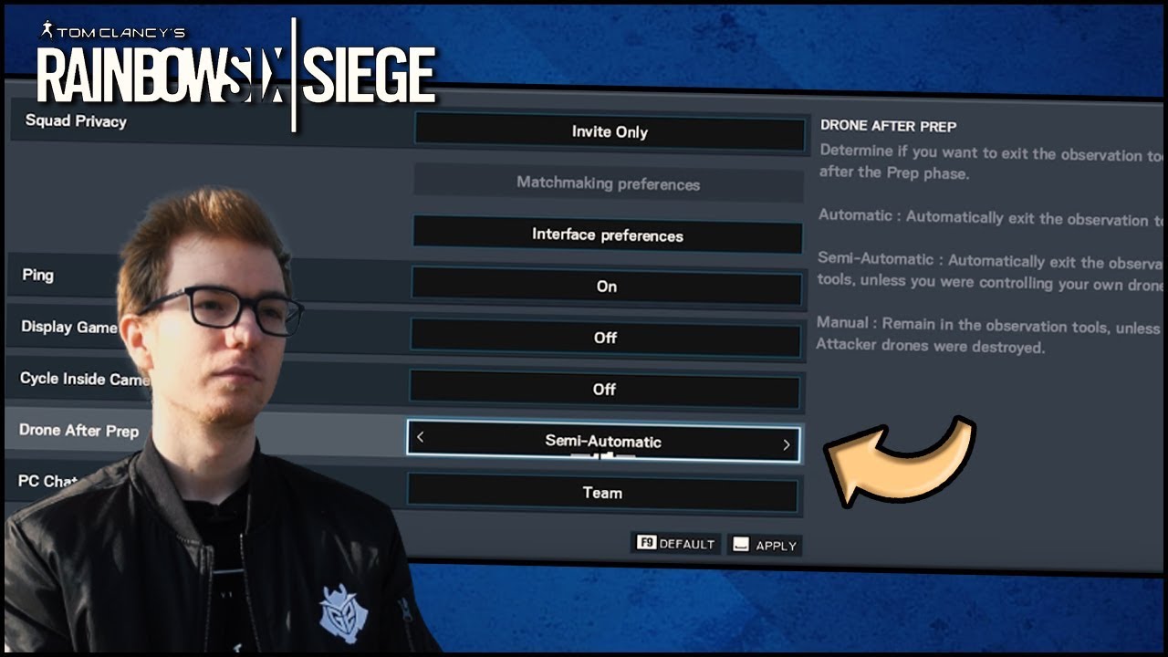 DRONE AFTER PREP SETTINGS? | Rainbow Six Siege