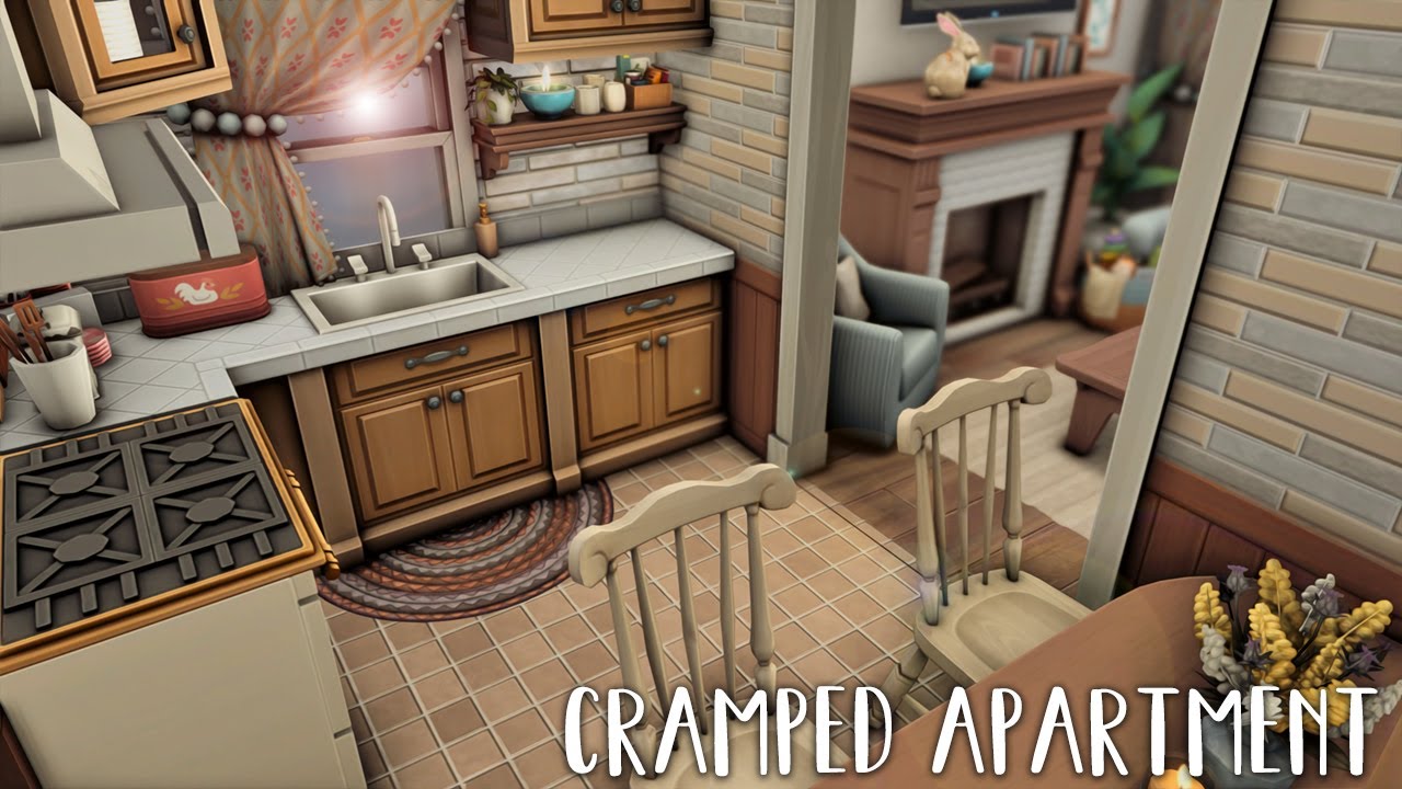 Cramped Family Apartment 🧸...(Sims 4 Speed Build)